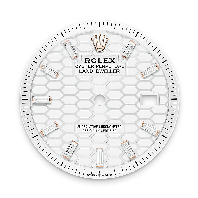rolex M127285TBR-0002   - Il quadrante bianco intenso