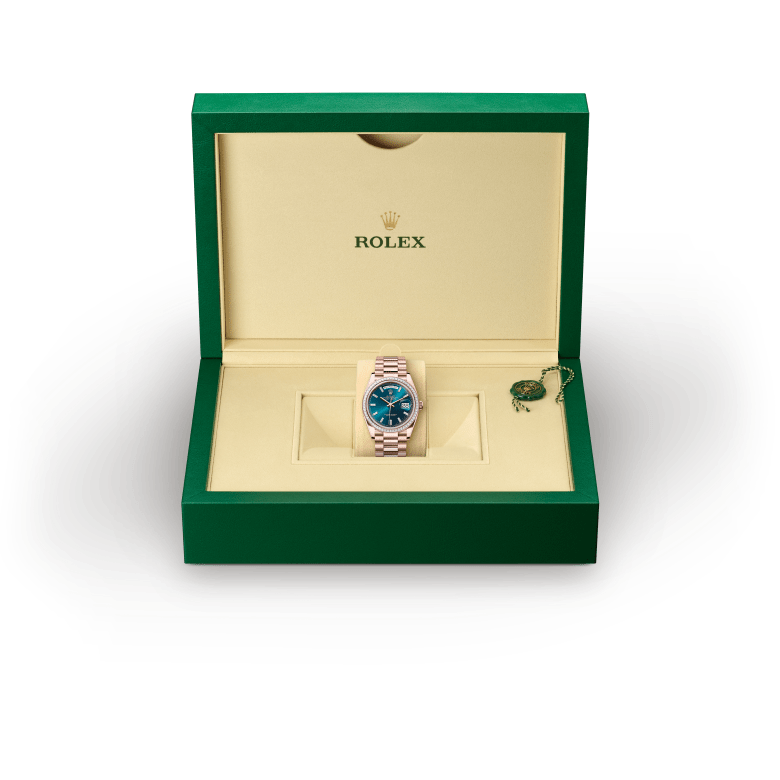 rolex M128395TBR-0032   - Quadrante blu‑verde