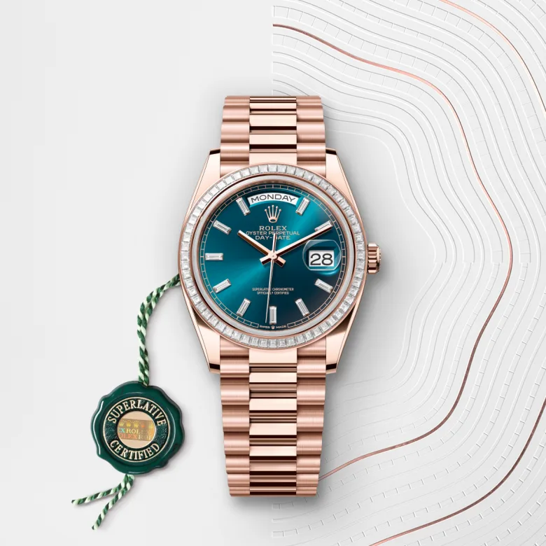 rolex M128395TBR-0032   - Quadrante blu‑verde